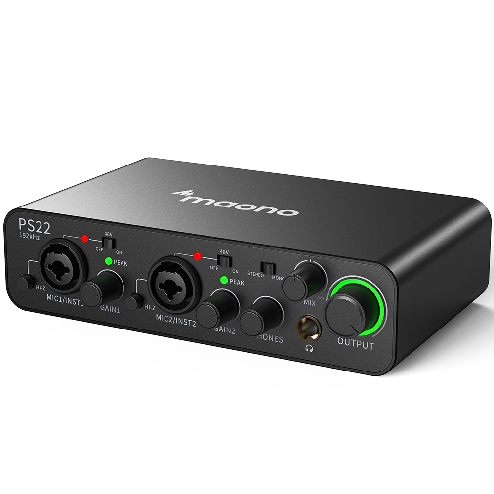 Audio Music Production - MAONO PS22 Profesyonel Ses Kartları Mikserler