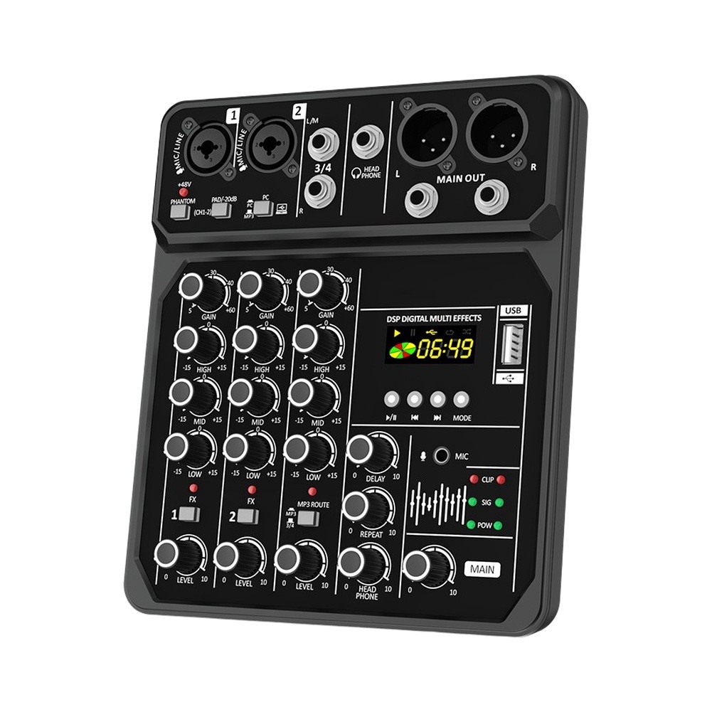 Audio Music Production - Siyah ABS Gövdeli, 48V Desteğiyle Açık