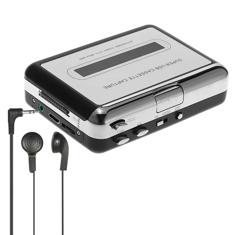 Audio Music File - M52K-USB Kaset Çalar MP3 Dönüştürücü, Kulaklık