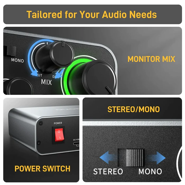 MAONO PS22 Profesyonel Ses Kar - Audio Music Production incelemesi ve fiyatı