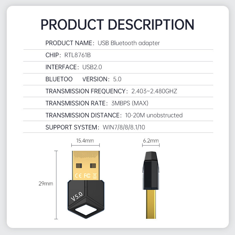USB Bluetooth Adaptörü 5.0 Ses - Audio Music File incelemesi ve fiyatı