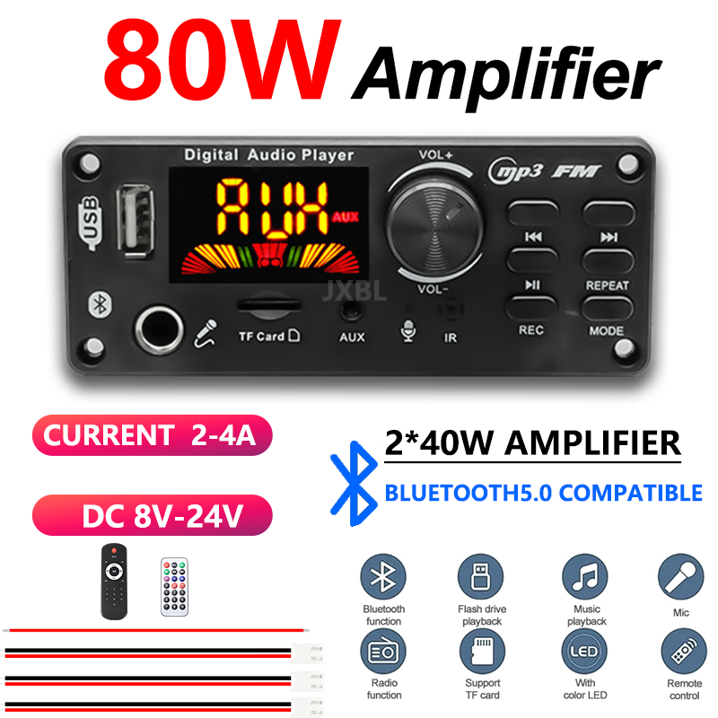 80W Bluetooth 5.0 MP3 Dekoder  - Audio Music App incelemesi ve fiyatı
